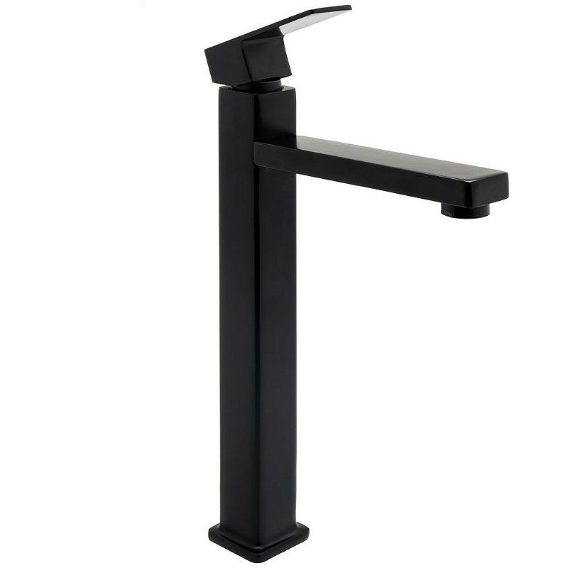 Torneira Bica Alta banheiro/lavabo/pia Luxo Preto